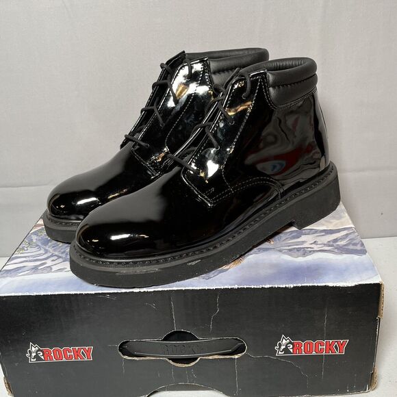 Rocky Men\'s 6 Inch Professional Dress 500-8 Work Boot Black Size 8M NEW main image 8